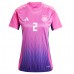 Maillot de foot Allemagne Antonio Rudiger #2 Extérieur vêtements Femmes Europe 2024 Manches Courtes